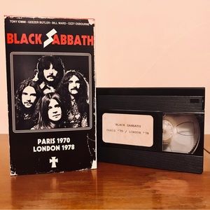 BLACK SABBATH LIVE: PARIS 1970 & LONDON 1978 *RARE limited run VHS*
